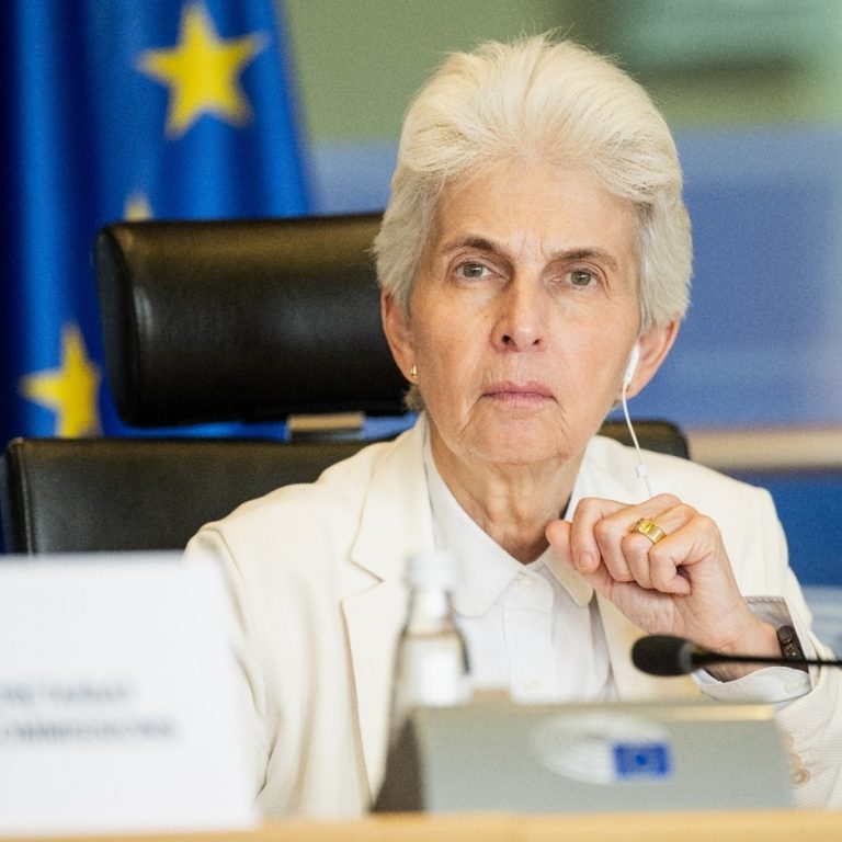 Marie-Agnes Strack-Zimmermann chairing a meeting of the SEDE committee, which has become a standard committee since January 2025.