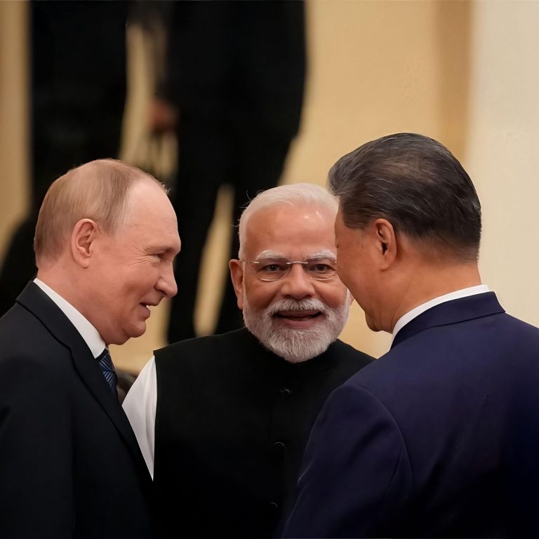 Indian Prime Minister Narendra Modi holding talks with Russian President Vladimir Putin and Chinese President Xi Jinping ahead of the SCO summit in Tianjin, China, 1 September 2025 © Shutterstock/ Brian Jason Indian Prime Minister Narendra Modi holding talks with Russian President Vladimir Putin and Chinese President Xi Jinping ahead of the SCO summit in Tianjin, China, 1 September 2025 © Shutterstock/ Brian Jason