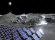 Artist impression showing a multidome lunar base, based on the 3D printing concept. ©: ESA – P. Carril