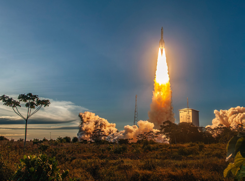 Launch of the Copernicus Sentinel-1D satellite on board of an Ariane 6 launcher from Europe’s spaceport in French Guiana, 4 November 2025  © ESA/CNES/Arianespace/ArianeGroup/Optique video du CSG – P. Piron