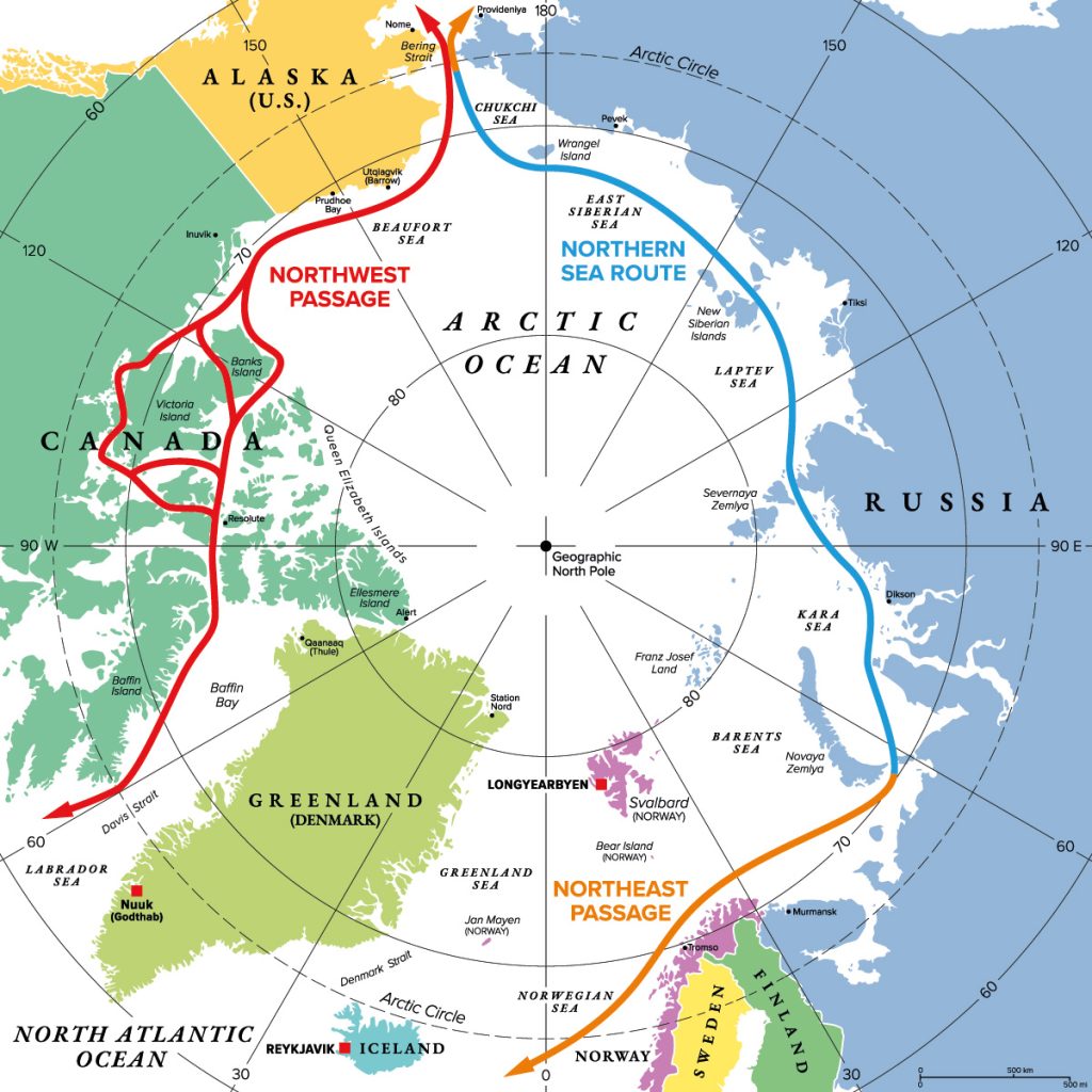 Arctic sea routes © Shutterstock / Peter Hermes Furian